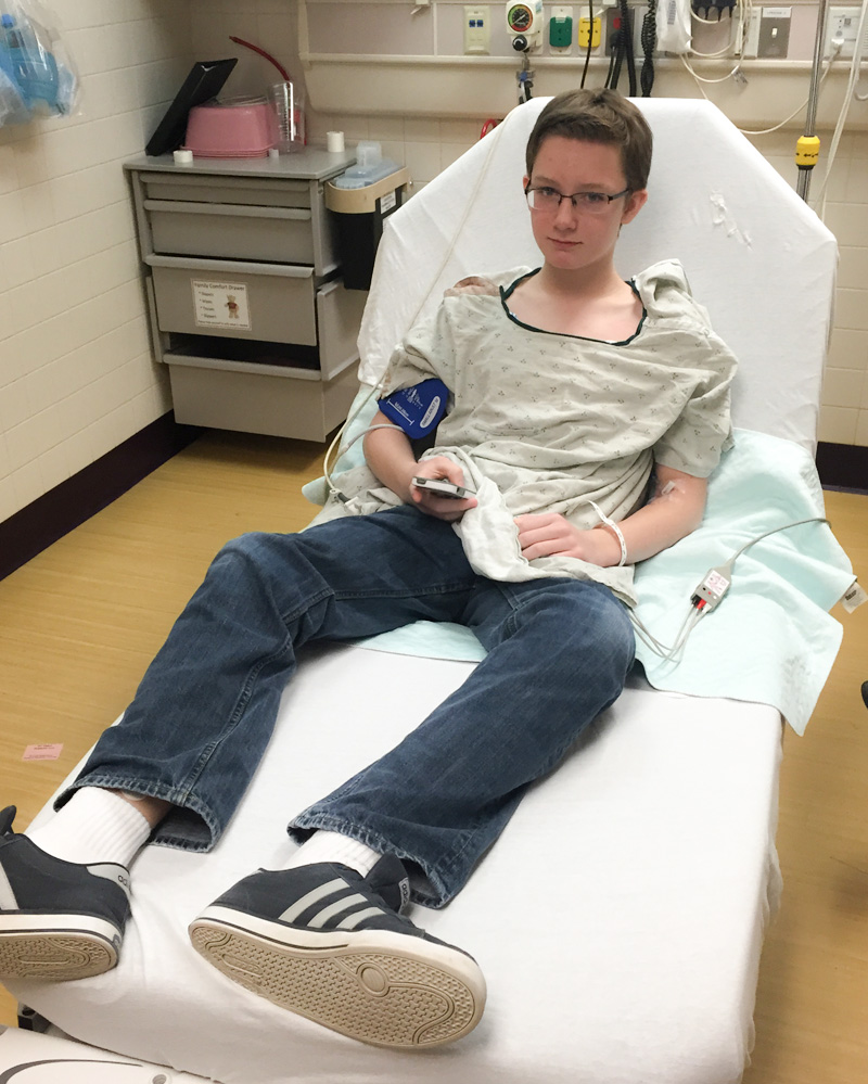 Cameron at the hospital